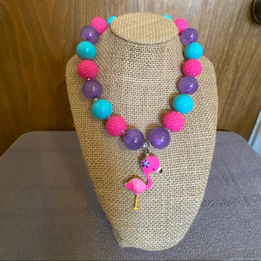 Pink Flamingo Bubblegum Necklace